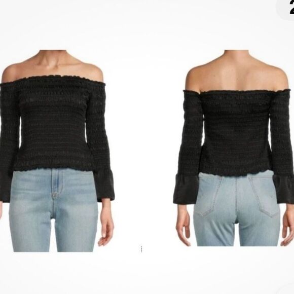 Frame Smocked Off-The Shoulder Top NWT Medium  $388 - Picture 1 of 6
